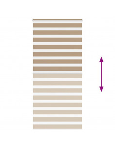 Tenda a Rullo Zebra Larghezza Tessuto 105,9 cm Poliestere 2