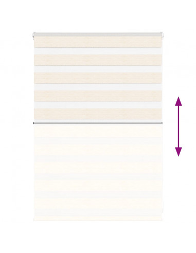 Tenda a Rullo Zebra Larghezza Tessuto 105,9 cm Poliestere