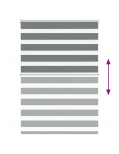 Tenda a Rullo Zebra Larghezza Tessuto 105,9 cm Poliestere 2