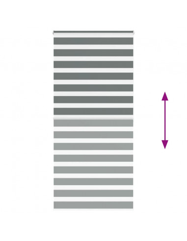 Tenda a Rullo Zebra Larghezza Tessuto 105,9 cm Poliestere