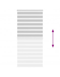 Tenda a Rullo Zebra Larghezza Tessuto 105,9 cm Poliestere 2