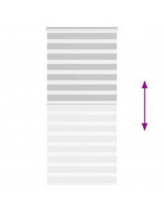 Tenda a Rullo Zebra Larghezza Tessuto 105,9 cm Poliestere 2