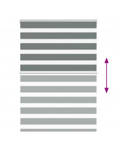 Tenda a Rullo Zebra Larghezza Tessuto 105,9 cm Poliestere 2