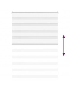 Tenda a Rullo Zebra Larghezza Tessuto 105,9 cm Poliestere 2