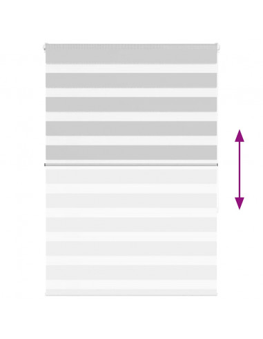 Tenda a Rullo Zebra Larghezza Tessuto 105,9 cm Poliestere