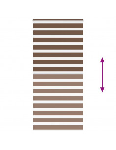 Tenda a Rullo Zebra Larghezza Tessuto 110,9 cm Poliestere 2