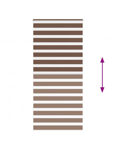 Tenda a Rullo Zebra Larghezza Tessuto 110,9 cm Poliestere