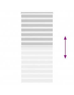 Tenda a Rullo Zebra Larghezza Tessuto 110,9 cm Poliestere 2