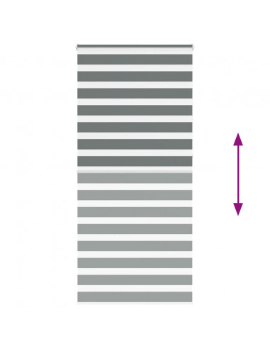 Tenda a Rullo Zebra Larghezza Tessuto 110,9 cm Poliestere