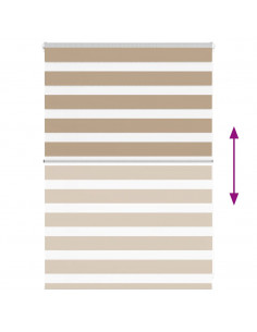 Tenda a Rullo Zebra Larghezza Tessuto 110,9 cm Poliestere 2