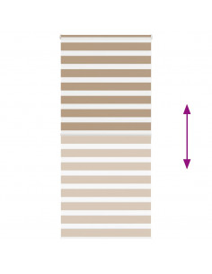 Tenda a Rullo Zebra Larghezza Tessuto 110,9 cm Poliestere 2