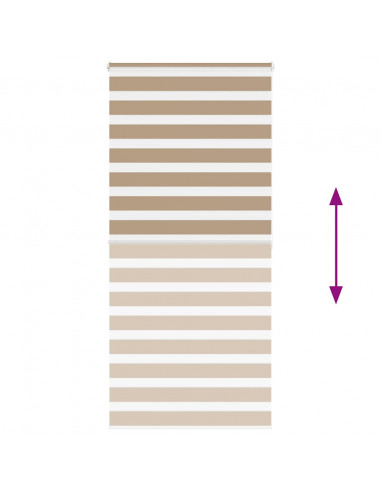 Tenda a Rullo Zebra Larghezza Tessuto 110,9 cm Poliestere