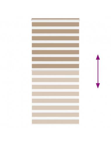 Tenda a Rullo Zebra Larghezza Tessuto 110,9 cm Poliestere