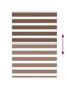 Tenda a Rullo Zebra Larghezza Tessuto 110,9 cm Poliestere 2