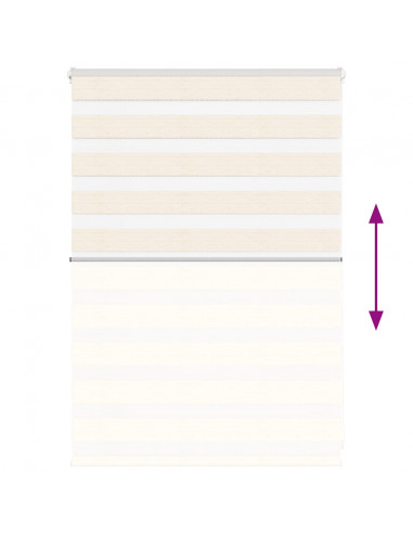 Tenda a Rullo Zebra Larghezza Tessuto 110,9 cm Poliestere