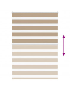 Tenda a Rullo Zebra Larghezza Tessuto 110,9 cm Poliestere 2