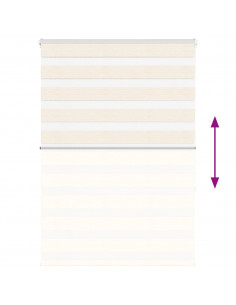 Tenda a Rullo Zebra Larghezza Tessuto 110,9 cm Poliestere 2