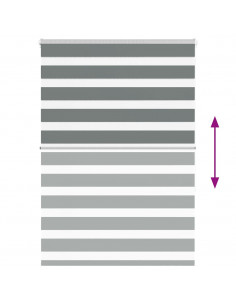 Tenda a Rullo Zebra Larghezza Tessuto 110,9 cm Poliestere 2