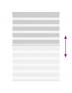 Tenda a Rullo Zebra Larghezza Tessuto 110,9 cm Poliestere 2