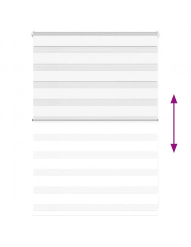 Tenda a Rullo Zebra Larghezza Tessuto 110,9 cm Poliestere