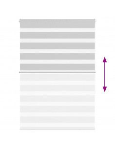 Tenda a Rullo Zebra Larghezza Tessuto 110,9 cm Poliestere 2