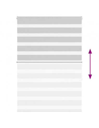 Tenda a Rullo Zebra Larghezza Tessuto 110,9 cm Poliestere