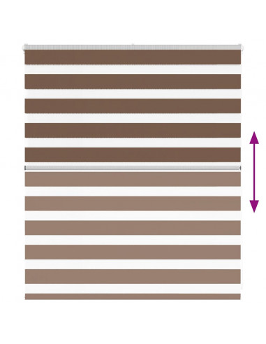 Tenda a Rullo Zebra Larghezza Tessuto 115,9 cm Poliestere