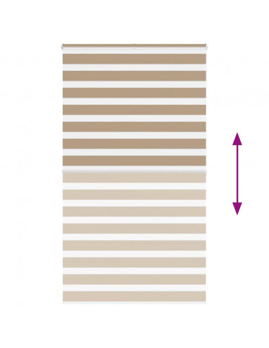 Tenda a Rullo Zebra Larghezza Tessuto 115,9 cm Poliestere