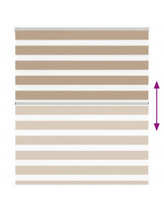 Tenda a Rullo Zebra Larghezza Tessuto 115,9 cm Poliestere 2