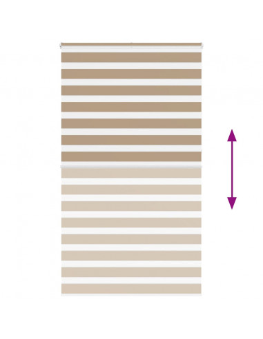 Tenda a Rullo Zebra Larghezza Tessuto 115,9 cm Poliestere