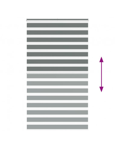 Tenda a Rullo Zebra Larghezza Tessuto 115,9 cm Poliestere