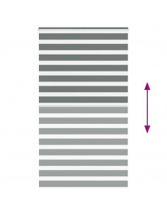 Tenda a Rullo Zebra Larghezza Tessuto 115,9 cm Poliestere 2