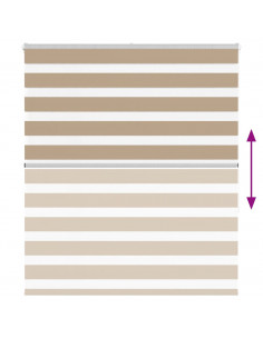 Tenda a Rullo Zebra Larghezza Tessuto 115,9 cm Poliestere 2