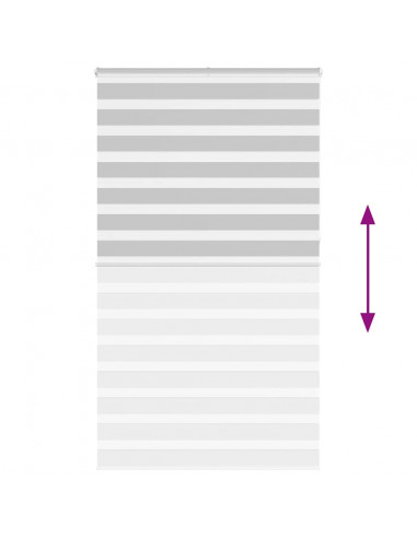 Tenda a Rullo Zebra Larghezza Tessuto 115,9 cm Poliestere