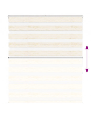 Tenda a Rullo Zebra Larghezza Tessuto 115,9 cm Poliestere