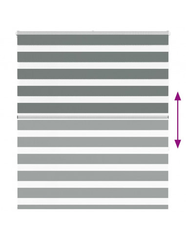 Tenda a Rullo Zebra Larghezza Tessuto 115,9 cm Poliestere