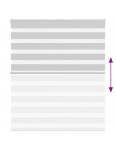 Tenda a Rullo Zebra Larghezza Tessuto 115,9 cm Poliestere 2