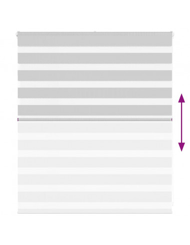 Tenda a Rullo Zebra Larghezza Tessuto 115,9 cm Poliestere