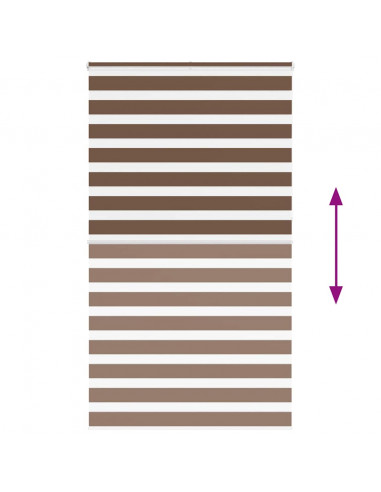 Tenda a Rullo Zebra Larghezza Tessuto 120,9 cm Poliestere