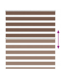 Tenda a Rullo Zebra Larghezza Tessuto 120,9 cm Poliestere 2