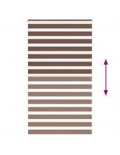 Tenda a Rullo Zebra Larghezza Tessuto 120,9 cm Poliestere 2