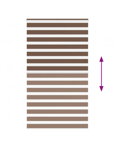 Tenda a Rullo Zebra Larghezza Tessuto 120,9 cm Poliestere