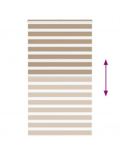 Tenda a Rullo Zebra Larghezza Tessuto 120,9 cm Poliestere 2