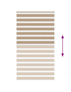 Tenda a Rullo Zebra Larghezza Tessuto 120,9 cm Poliestere 2