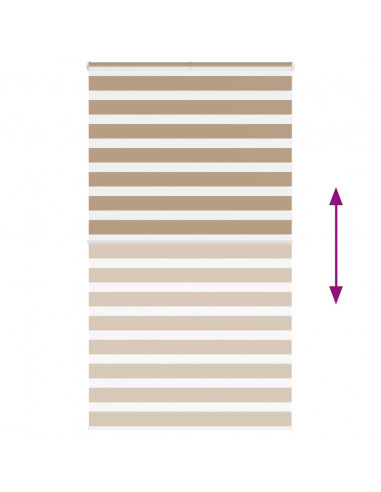 Tenda a Rullo Zebra Larghezza Tessuto 120,9 cm Poliestere