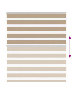 Tenda a Rullo Zebra Larghezza Tessuto 120,9 cm Poliestere 2