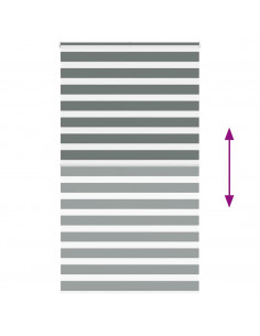 Tenda a Rullo Zebra Larghezza Tessuto 120,9 cm Poliestere 2