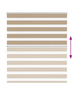 Tenda a Rullo Zebra Larghezza Tessuto 120,9 cm Poliestere 2