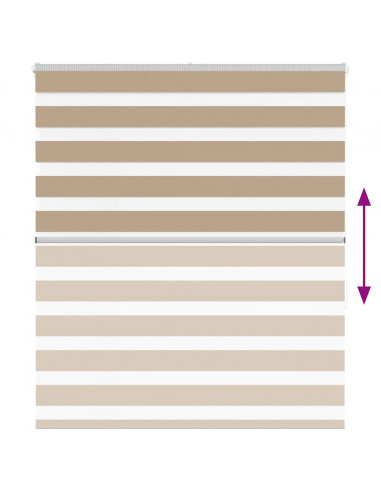 Tenda a Rullo Zebra Larghezza Tessuto 120,9 cm Poliestere