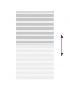 Tenda a Rullo Zebra Larghezza Tessuto 120,9 cm Poliestere 2